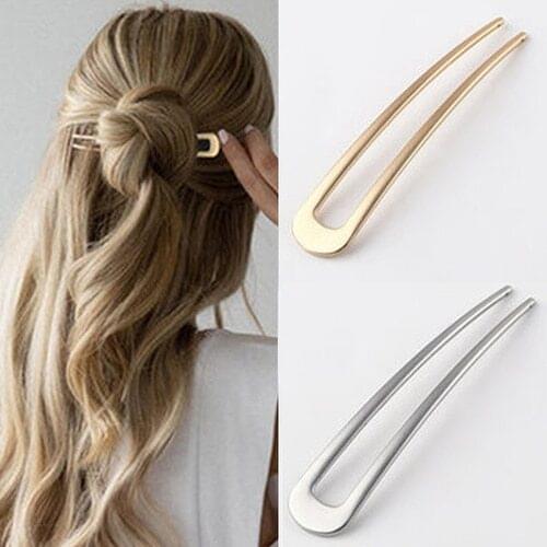 U-shaped Hairpin Iron Plate Hair Tool Hair Styling Tool Hairpin Fashion Plate Hair Head Jewelry Hairpin Arrowheads