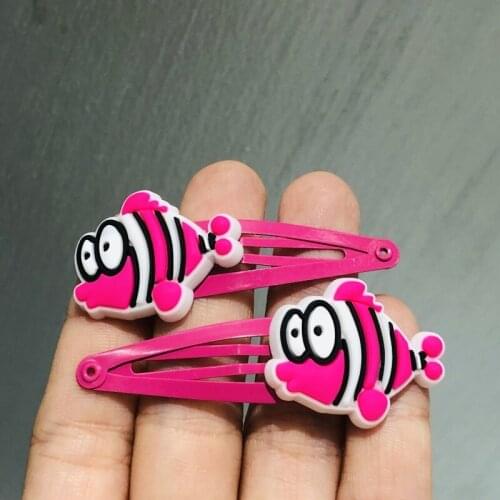 2Pcs/Set Kawaii Animal Starfish Fish Hairpins For Girls Headwear Sweet Hair Clips Barrettes Kids Fashion Hair Accessories