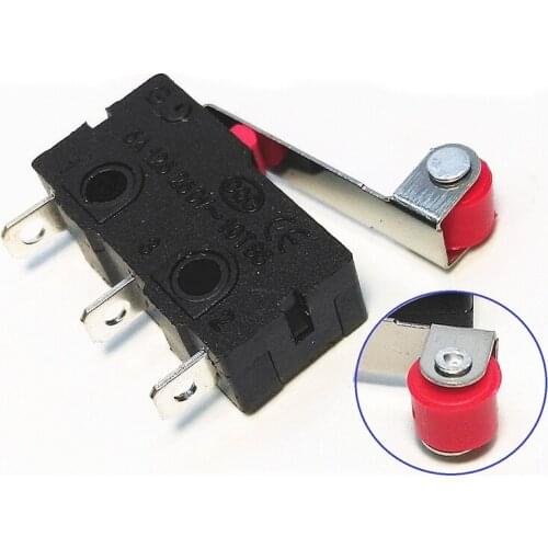 10pcs/lot New Micro Roller Lever Arm Normally Open Close Limit Switch KW12-3