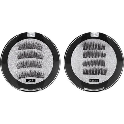 2pairs/set Magnetic False Eyelashes Handmade 3D Magnets Fake Lashes Extension Lashes Makeup Beauty Tools