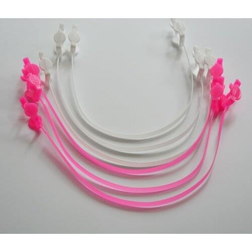 500 Pieces/lot Dental Paper Bibs Napkin Holder Chain Clips Tools Plastic Bib Clip Plastic Type Dental Chain Clips