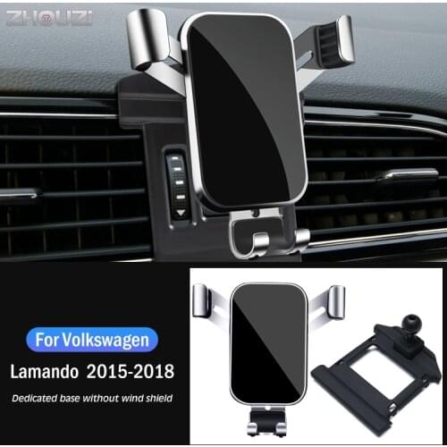 Car Mobile Phone Holder For Volkswagen VW Lamando 2015-2018 Special Air Vent GPS Gravity Navigation Bracket Car Accessories