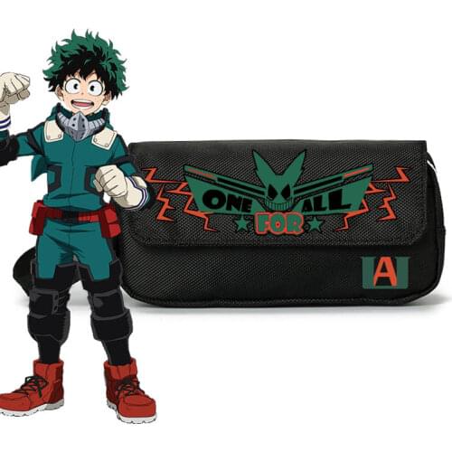 Anime Boku No Hero My Academia Pencil Case Bakugou Katsuki Izuku Cosplay Student Pen Cosmetic Bag Large Capacity Stationery Box