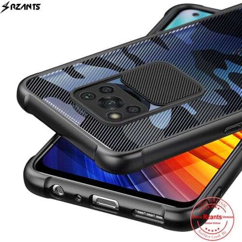 Rzants For Xiaomi POCO X3 NFC POCO X3 Pro Case Hard [Camouflage Lens] Camera Protection Smooth Soft Slim Crystal Clear Cover