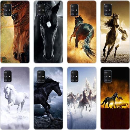 Horses Running Soft Case for Samsung Galaxy A10 A21 A30 A50 A70 S A20 E A40 A01 A11 A31 A41 A51 A71 A81 A91 Silicone Cover