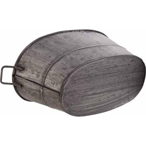 Garden Plant Pot Decorative Vintage Succulent planter Zinc coat Bucket Boxes Flower Pot Barrel Patio Yard Gardening Home