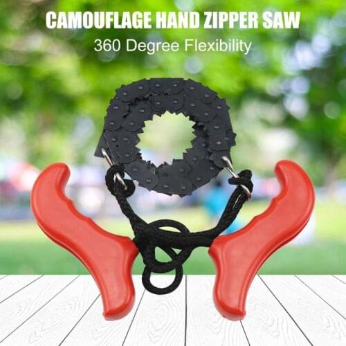Pocket Hand Chainsaw Outdoor Survival Camping Hiking Wood Cutting Chain Saw for Gardening Survival Outdoor Camping Wood Cutting