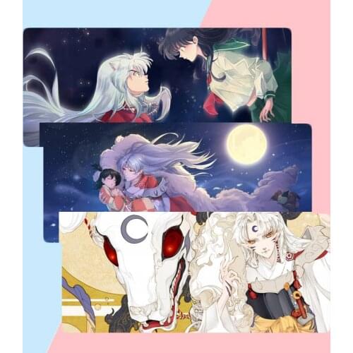Anime Inuyasha Laptop Computer Mousepad X XL XXL Non slip Cushion Thickness 2mm LockEdge equal LE