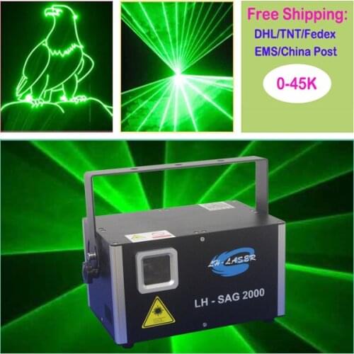 Outdoor green color animation wide beam laser