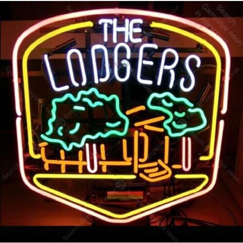 Neon Sign for The Lodgers Neon Bulb sign handcraft Beer bar pub glass neon signboard Decorate Hotel restaurant light lamps