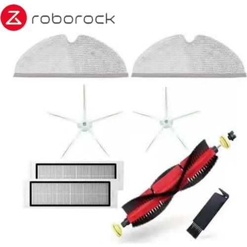 The new detachable main brush side brush HEPA filter mop cloth is suitable for roborock S5 Max S6 S50 S6 maxv S4 E4 accessories