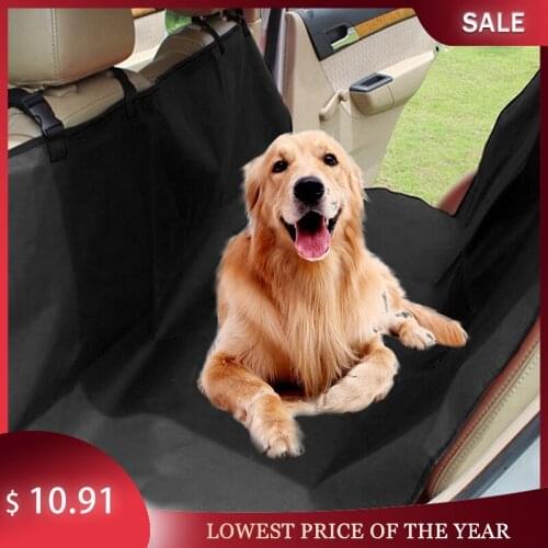 Dog Carrier Dog Car Seat Cover Waterproof Car Rear Back Mat Pet Travel Cat Dogs Cushion Protector with Safety Belt Transportin