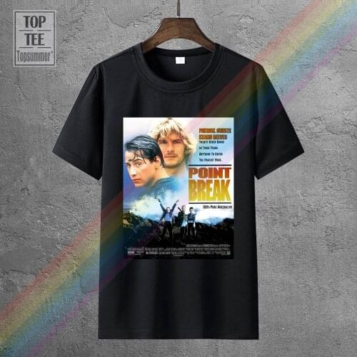 Point Break Movie Poster T Shirt White All Sizes O-Neck Fashion Casual High Quality Print T Shirt