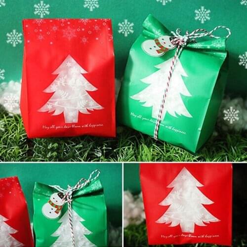 Xmas Christmas Kraft Paper Candy Box Gift Box For Children Kids Xmas Tree Christmas Party Festive Decoration Supplies