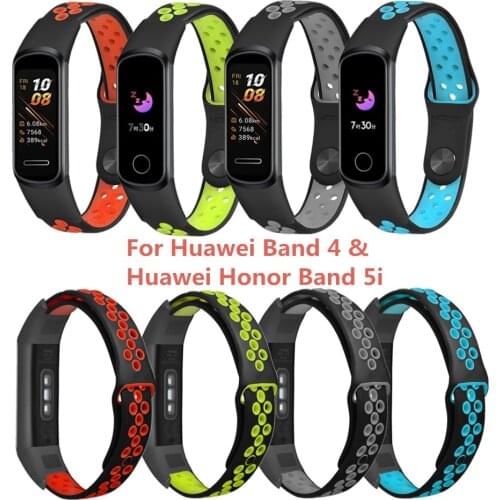 Silicone Strap for Xiaomi Mi Band 4/3 Smart Sports Bracelet Breathable Soft Replacement Smart Watchband
