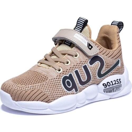 Skoex 2020 New Kids Sneakers Soft Bottom Lightweight Fashion Boys Running Sport Shoes Non-slip Breathable Children Tennis Shoe