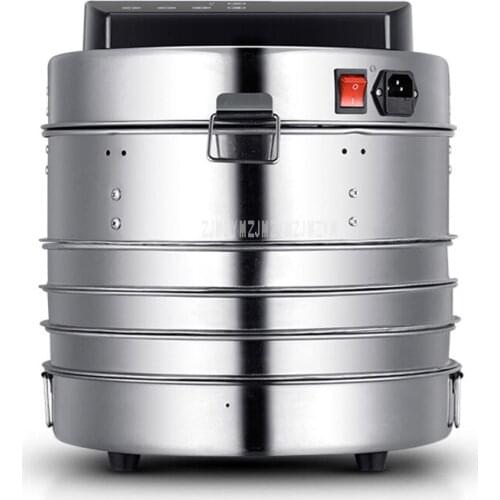 Home Use 3 Layer 360W Stainless Steel Food Dehydrator Fruit Vegetabl Drying Machine Snacks Herbs Pet Food Dryer Fruit Machine