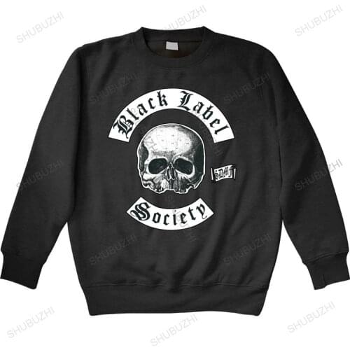 Autumn winter hoodies BLACK LABEL SOCIETY 1 hoodie Punk BLACK FRUIT OF THE LOOM DTG Man crew neck hoodie