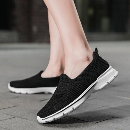 CAGILKZEL 2021 Women Vulcanized Shoes High Quality Women Sneakers Slip On Flats Shoes Women Loafers Plus Size 42 Walking Flat