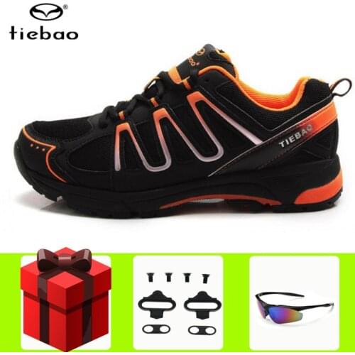 Tiebao Leisure Pro Cycling Sneaker Men Sapatilha Ciclismo Mtb SPD Self-locking Breathable Women Mountain Bike Bicycle Sneakers