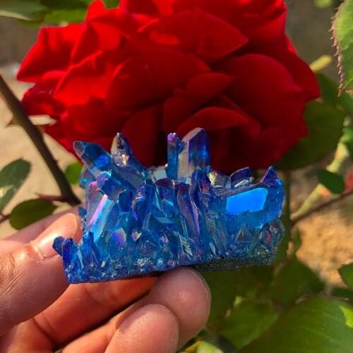 Bismuth 90-100g quartz crystal titanium silicon clusters