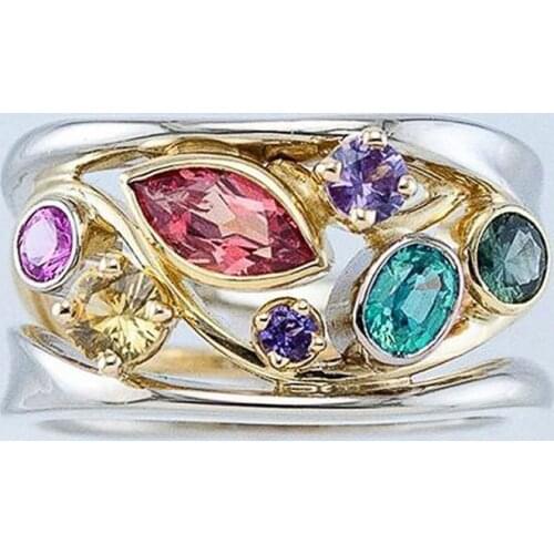 High Quality Wedding Ring For Women Shiny Cubic Zirconia Engagement Jewelry Woven Ring Shape Gold Color Drop Shipping