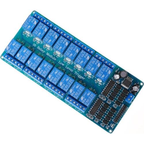 16-way relay module with optocoupler protection LM2596 power control panel module 5V12V