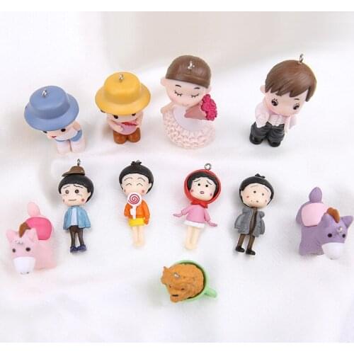 2pcs 2020 Cartoon Anime Cute Cartoon Keychain Key Holderpendant Doll Kidsprince Andprincess Bag Handmade Jewelry Accessories 3g