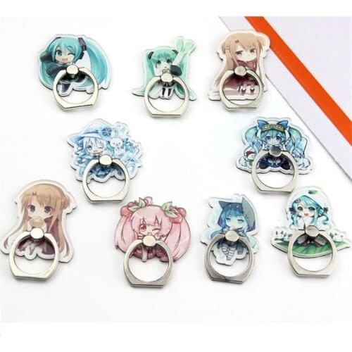 360 Degree Cartoon Princess Cute Girl Finger Ring Smartphone Stand Holder Mobile Phone Holder For iPhone Huawei All Phone