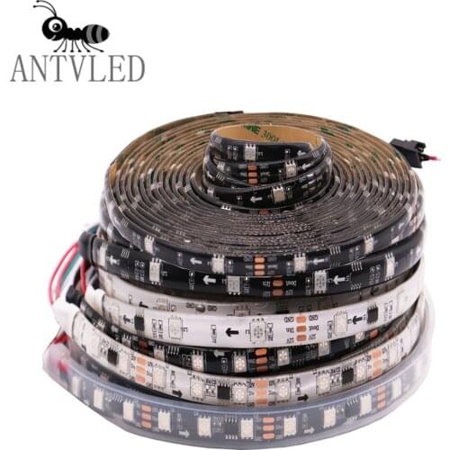 5m WS2811 LED Light Strip 5050 SMD RGB Led Strip Addressable 30/48/60Leds/m LED Pixels External 1 IC Control 3 Leds DC12V