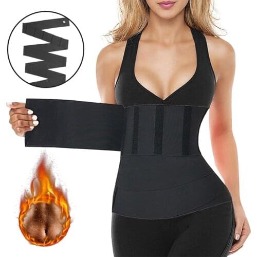 Bandage Wrap Waist Trainer Snatch Me Up Slimming Modeling Belt Corset Hot Tummy Control Trimmer Neoprene Sweat Sauna Body Shaper