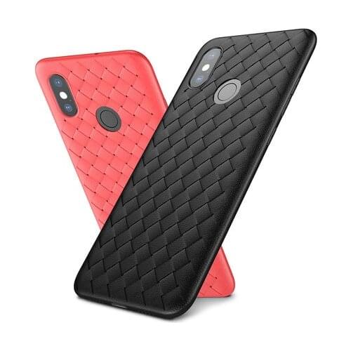 For Xiaomi Mi 8 8Se A2 Lite Case Luxury BV Grid Weaving Protective back cover case for Xiaomi Pocophone F1 Poco F1 phone shell