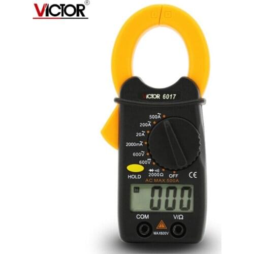 VICTOR VC6017 LCD Digital Clamp Multimeter 0.01A-500A