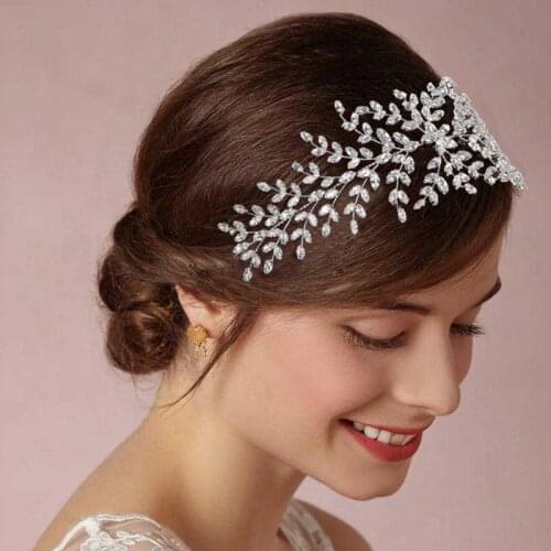 Zircon Hairband Tiara Women Hair Accessories Headband Hair Jewelry Headpiece Soft Luxury Rhinestone Headband Wedding Accessories