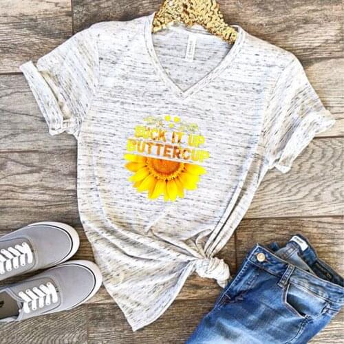 Women Fashion T-shirts 2020 Polyester V-neck Funny Print Avocado frog Tees Short Sleeve Tshirts Girls Gift Tops 90s 00s Clothing