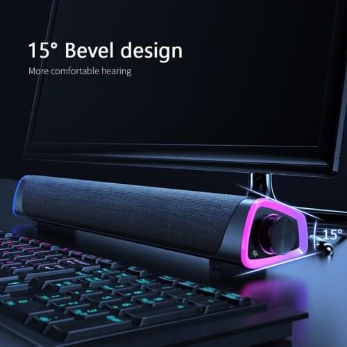 Speaker USB Surround Soundbar Wired Computer Speakers Stereo Subwoofer Sound Bar Bluetooth-compatible For Laptop PC Theater TV