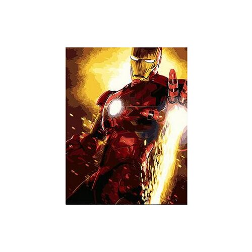 MaHuaf-B001 iron Man DIY oil painting by numbers digital painting on canvas movie picture canvas painting for home decor