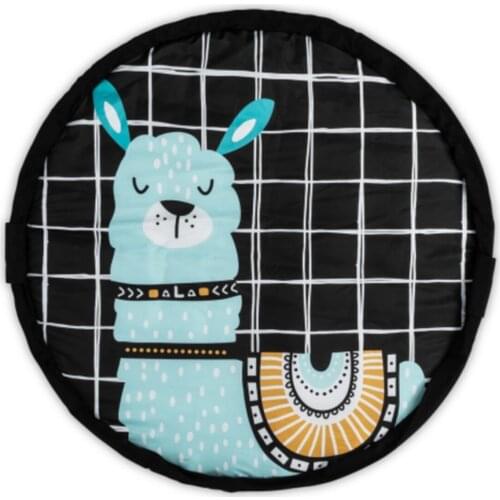 Cute Llama Play Mats, Toy Bag Play mat, or Diaper Bag Blue Mezzanine Easy To Carry