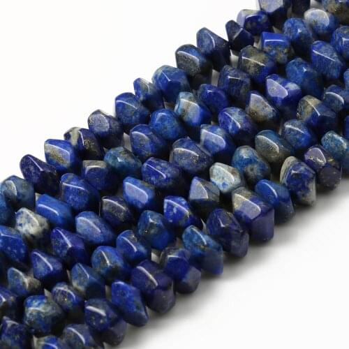 6x11mm Natural Lapis Lazuli Mineral Beads Irregular Loose Spacer Rondelle Stone Beads For Jewelry Making Handmade DIY Bracelet