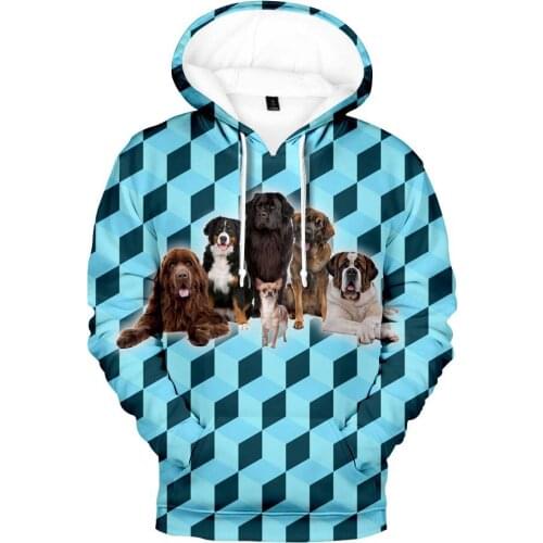 New 2021 Cute Dog Print Hoodie Boys/Girls Creative Sportswear Street Wear Style 3D Print Hoodie New product listing tracksuit