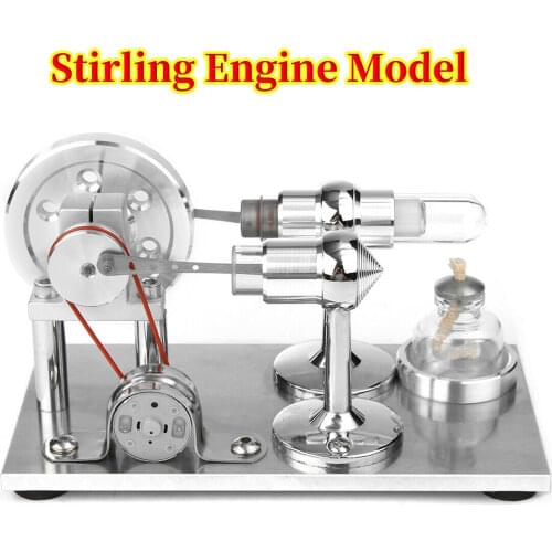 New Arrival Stainless steel Mini Hot Air Stirling Engine Motor Model Educational Toy Science Experiment Kit Set For Children
