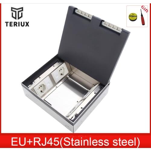 Wholesale marble floor socket box EU outlet recessed floor receptacle customized floor socket 250v manufacturer built in socket