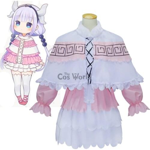 Miss Kobayashis Dragon Maid Kamui Kanna Shirt Dress Uniform Anime Outfit Cosplay Costumes