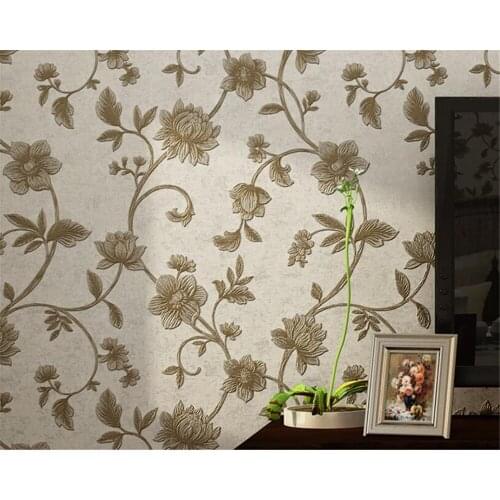 Beibehang Luxury classic wallpaper home decoration background wall European wallpaper floral 3D wallpaper living room tapety