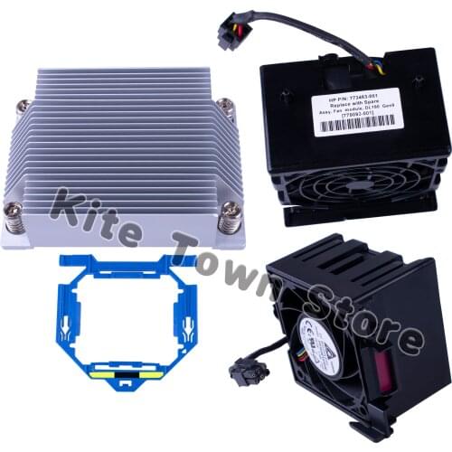 Brand New For HP DL180 G9 Xeon CPU Heatsink Kit 773194-001 779091-001 w/Cage , Fan 773483-001 779093-001