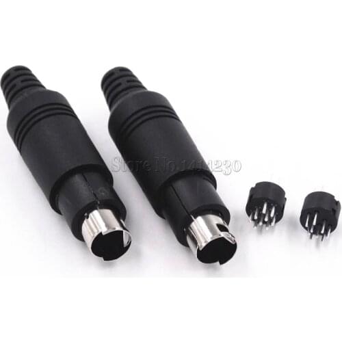 MINI DIN9 welding line S Terminal PS2 Power MINI DIN 9P Male Socket