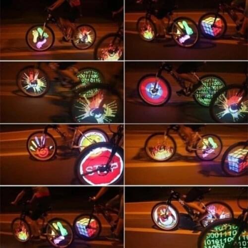 3D Bicycle Spokes LED Lights Colorful Bicycle Wheel Light Multi-color 42 Patterns 16 LED Bike Spokes Light MC889