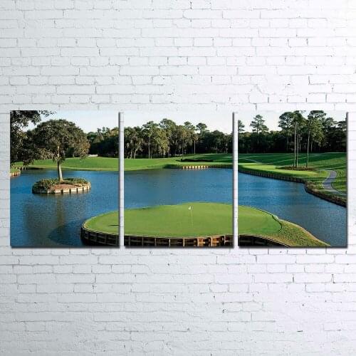 Tpc-sawgrass-course-17 3 PIECE CANVAS FOR LIVING ROOM