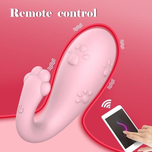 Vibrator 8 speed Silicone APP Bluetooth Monster Vibrator Wireless Remote control G-spot Massage vibrators for women wireless