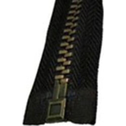 Gold Metal Zipper Heavy Duty Open End -#5- Black/Brown For Sewing Clothse DIY Crafts Jacket/Coat/Boot 70CM